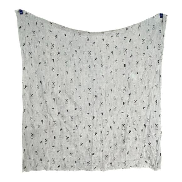 Little Unicorn Boss Baby Muslin Swaddle Blanket White Lamb Rattle Dreamworks - Picture 3 of 4